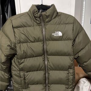 The North Face Olive Puffer Jacket